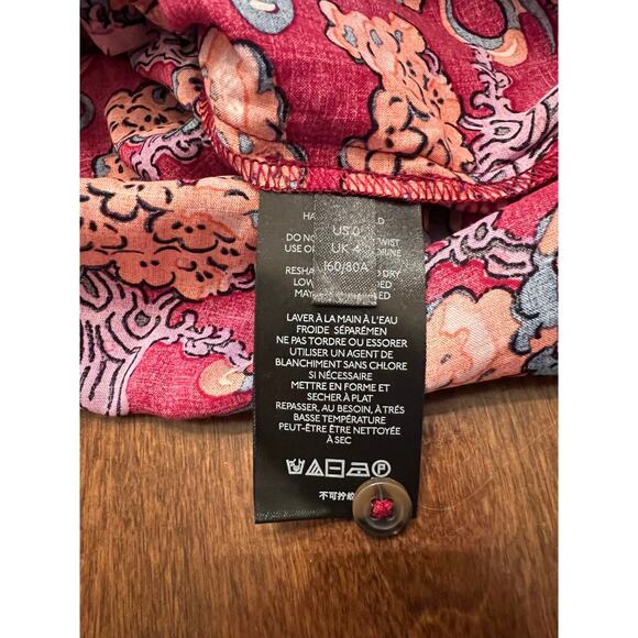 NEW Maeve Anthropologie Women's Darla Printed Button Down Blouse Size 0 - Picture 6 of 11